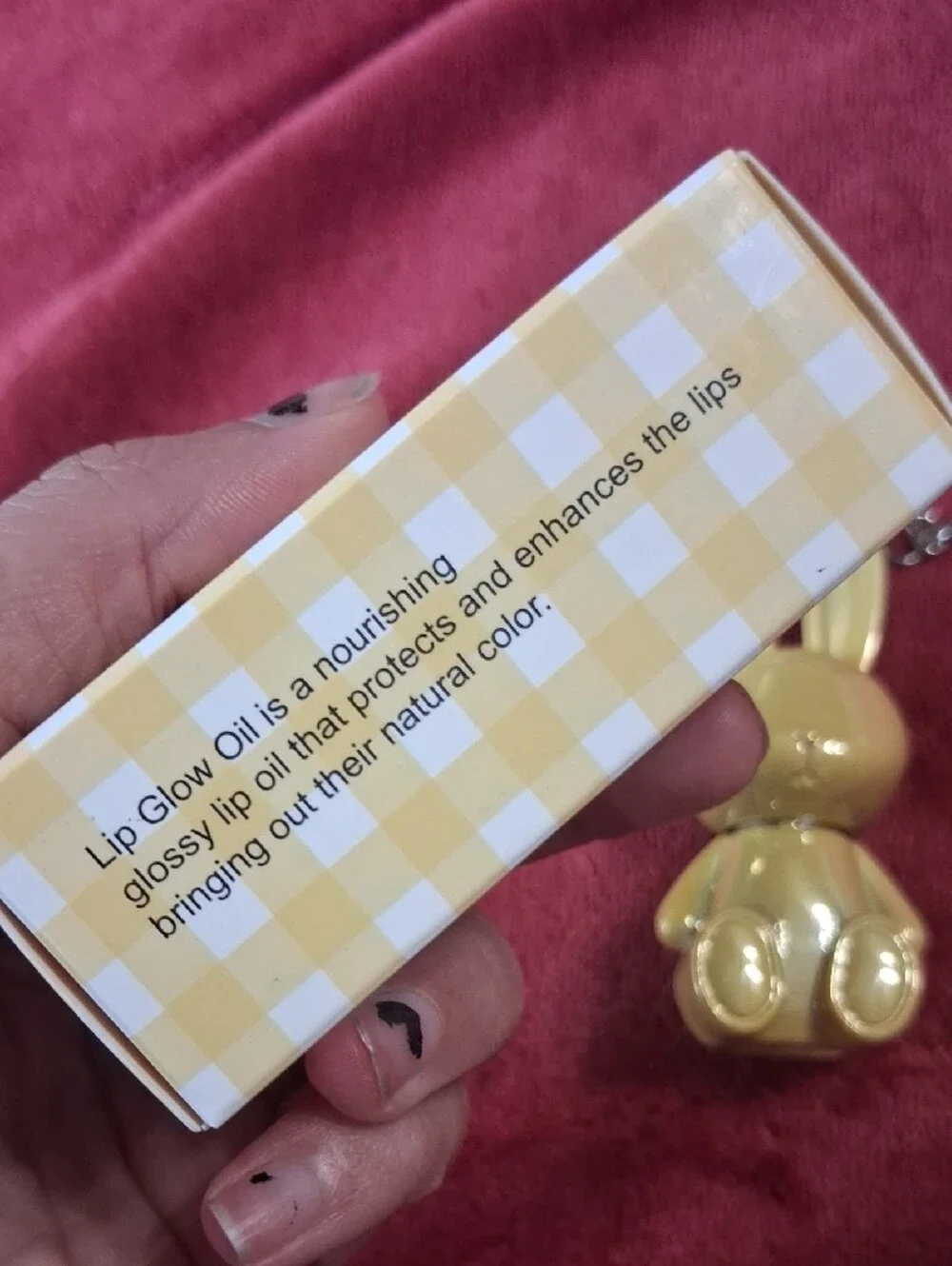 Kati Bunny Lip Gloss Keychain - Yellow